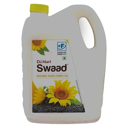 Swad Refined Sunflower Oil Jar : 4.55 kg