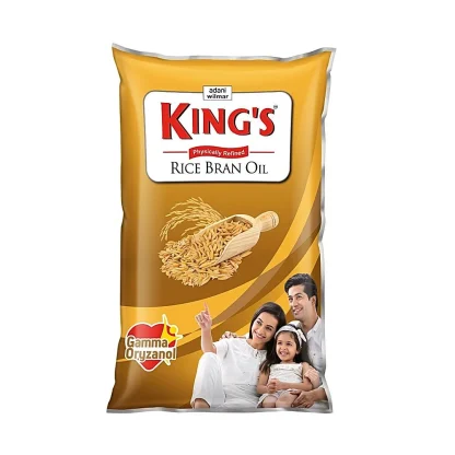 Kings Rice Bran Physically Refined Rice Bran Oil : 840 g