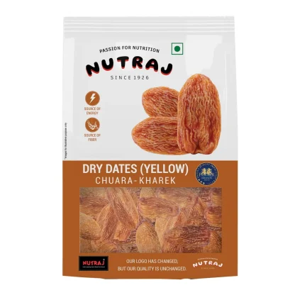 Nutraj Dry Dates (Yellow) Chuara-Kharek Pouch : 500 g
