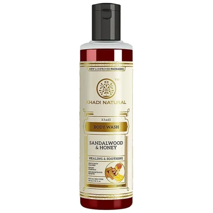 Khadi Natural Body Wash Sandalwood & Honey : 210 ml