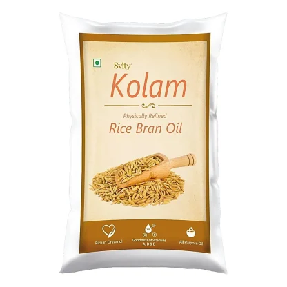 Svity Kolam Rice Bran Oil Pouch (1 L) : 910 g