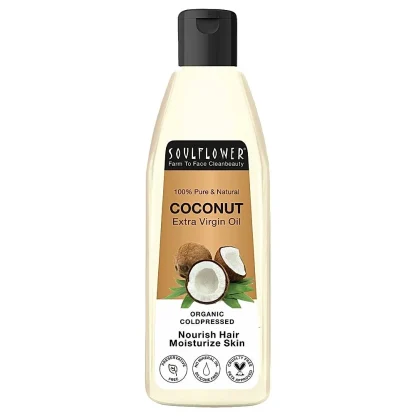 Soulflower Cold Pressed Coconut Extra Virgin Oil : 120 ml