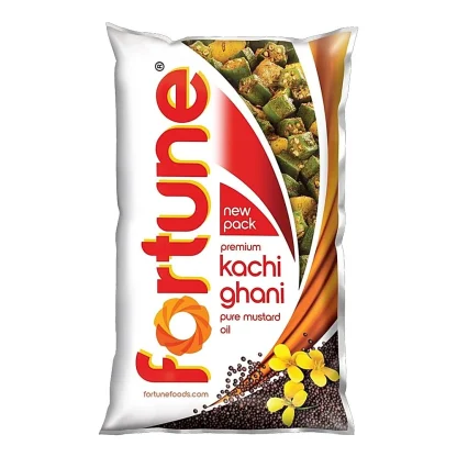 Fortune Kachi Ghani Mustard Oil (1 L) : 910 g