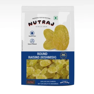 Golden and black raisins in a bowl, ready for snacking or cooking.