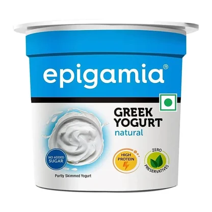 Epigamia Low Fat Greek Yogurt Natural : 85 gms