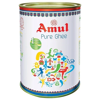 Amul Pure Ghee Tin (5 L) : 4.525 kg