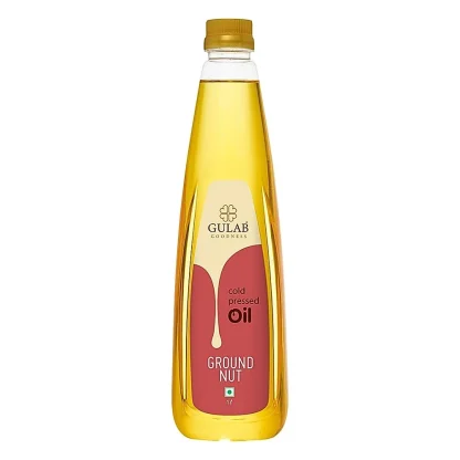 Gulab Cold Pressed Groundnut Oil Bottle : 1 L