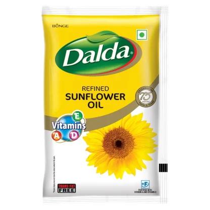 Dalda Refined Sunflower Oil Pouch (1 L) : 830 g