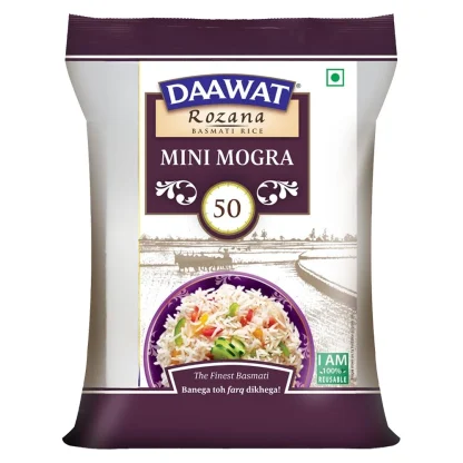 Daawat Rozana Mini Mogra Basmati Rice (Broken) : 5 kg