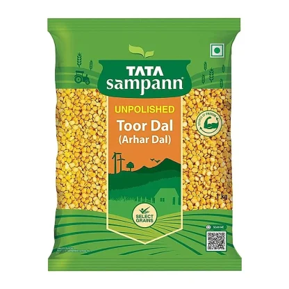 Tata Sampann Unpolished Toor Dal : 1 kg