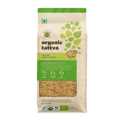 Organic Tattva Arhar Tur Dal : 1 kg