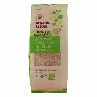 Organic Tattva Urad Dal Whole White : 500 gms
