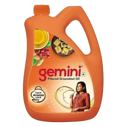 Gemini Filtered Groundnut Oil : 4.550 kg