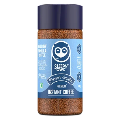 Sleepy Owl French Vanilla Premium Instant Coffee : 100 g