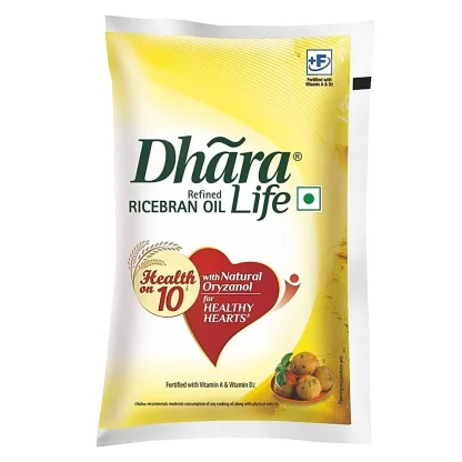 Dhara Life Refined Rice Bran Oil (1 L) : 910 g