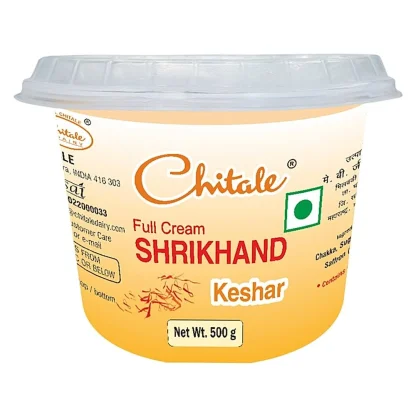 Chitale Full Cream Shrikhand Keshar : 500 gms