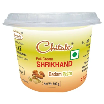 Chitale Full Cream Shrikhand Badam Pista : 500 gms