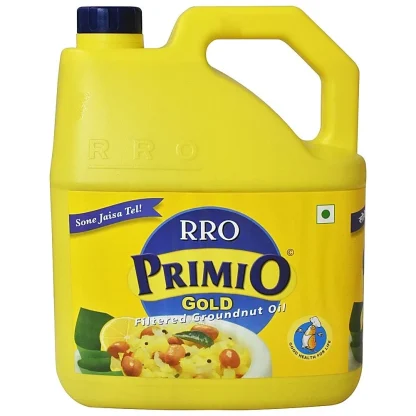 RRO Primio Gold Filtered Groundnut Oil (5 L) : 4.55 kg