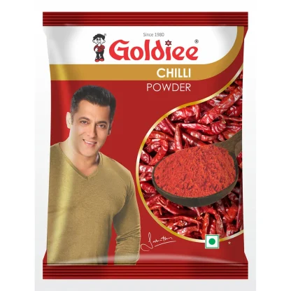 Goldiee Red Chilli Powder Pouch : 500 gms