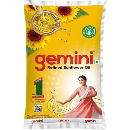 Gemini Refined Sunflower Oil : 870 g