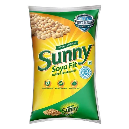 Sunny Soya Fit Refined Soyabean Oil Pouch : 860 g