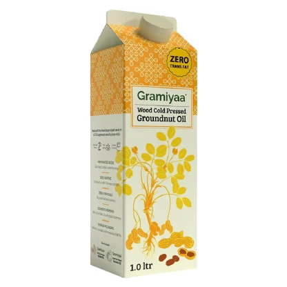 Gramiyaa Wood Cold Pressed Groundnut Oil (1 L) : 910 g