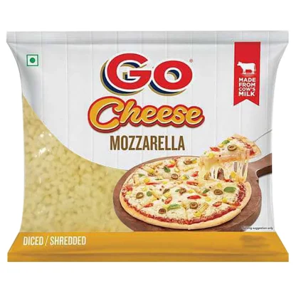 Go Cheese Diced Mozzarella Shredded : 500 gms