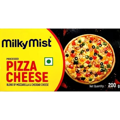 Milky Mist Blend of Mozzarella and Cheddar Pizza Cheese : 200 g