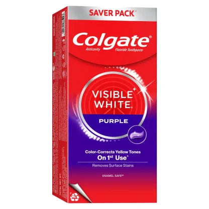 Colgate Visible White Purple Toothpaste : 240 g