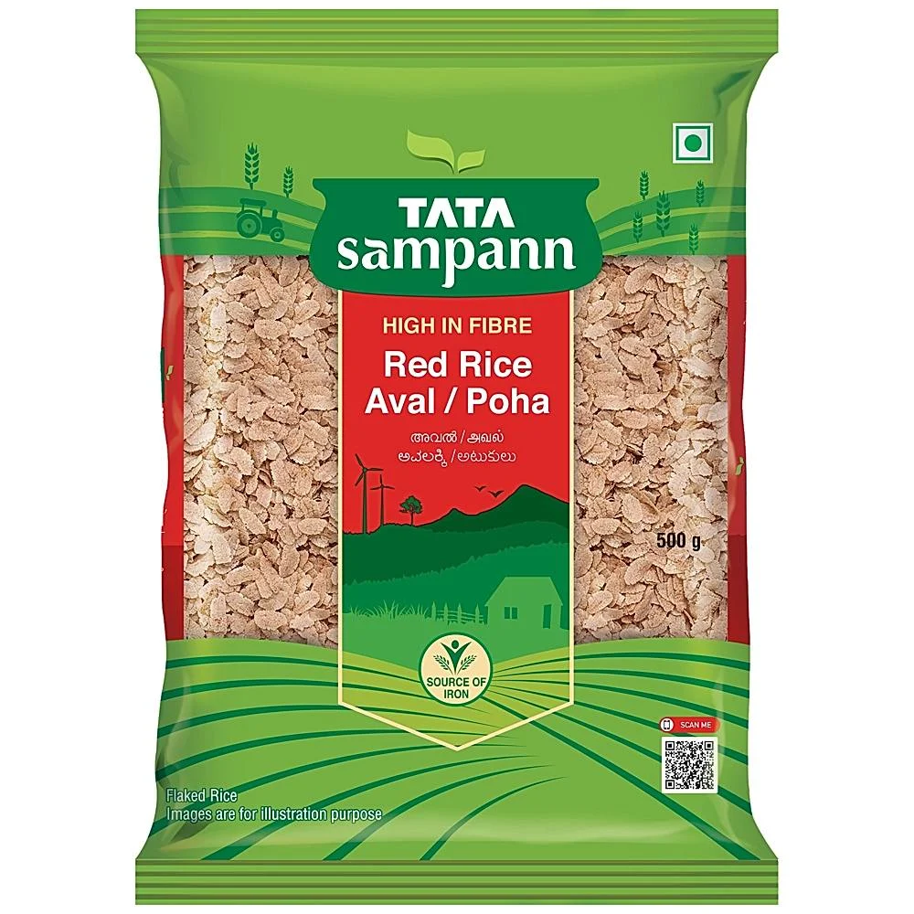Tata Sampann Red Rice Aval Poha : 500 g