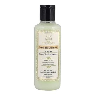 Khadi Natural Herbal Hair Conditioner Green Tea & Aloevera : 210 ml