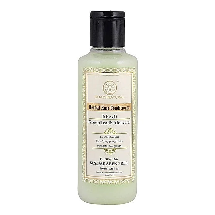 Khadi Natural Herbal Hair Conditioner Green Tea & Aloevera : 210 ml