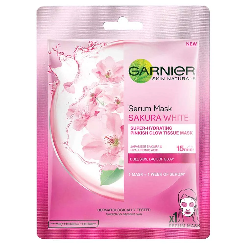 Garnier Japanese Sakura Serum Tissue Mask: 28 g