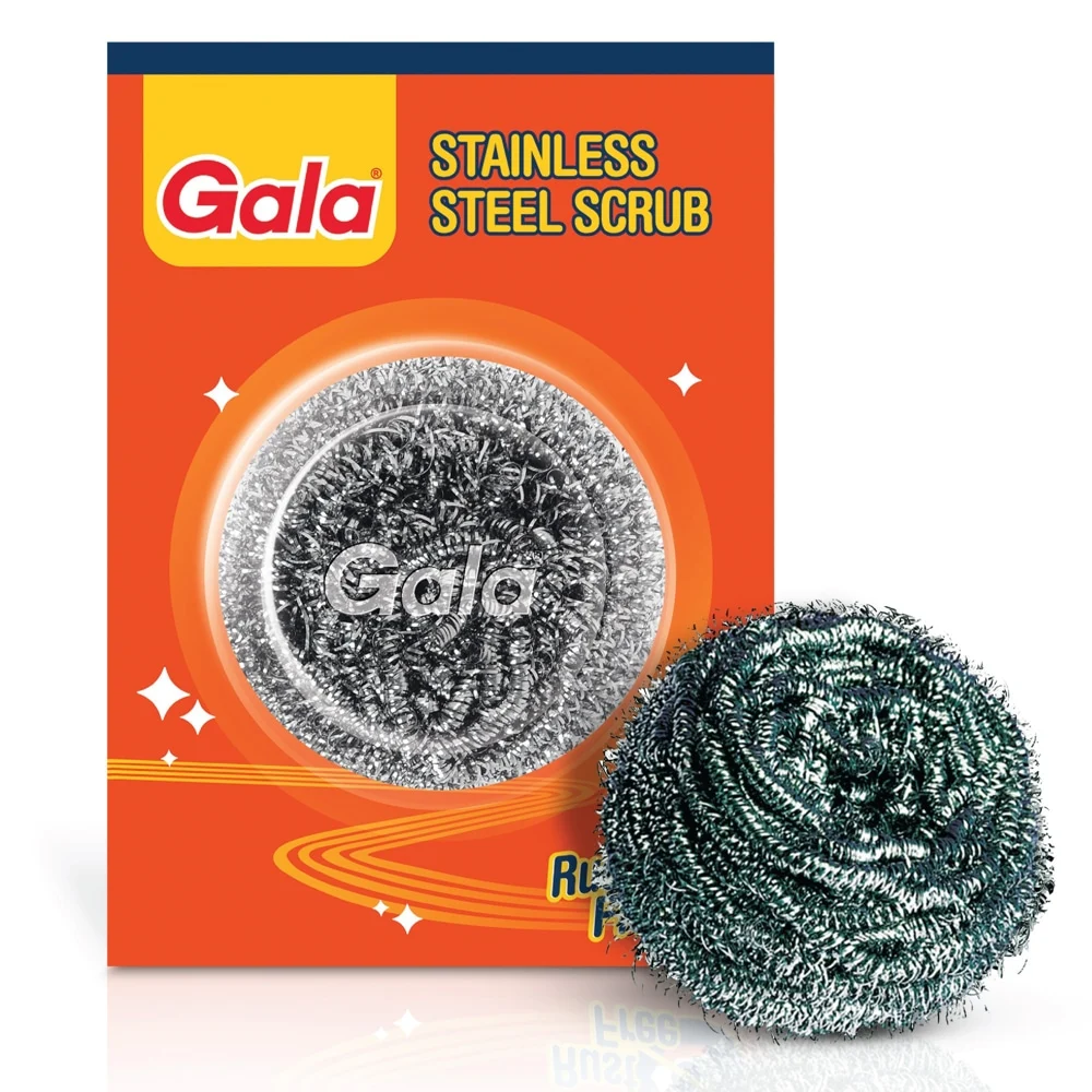 Gala Stainless Steel Scrubber : 1 Unit