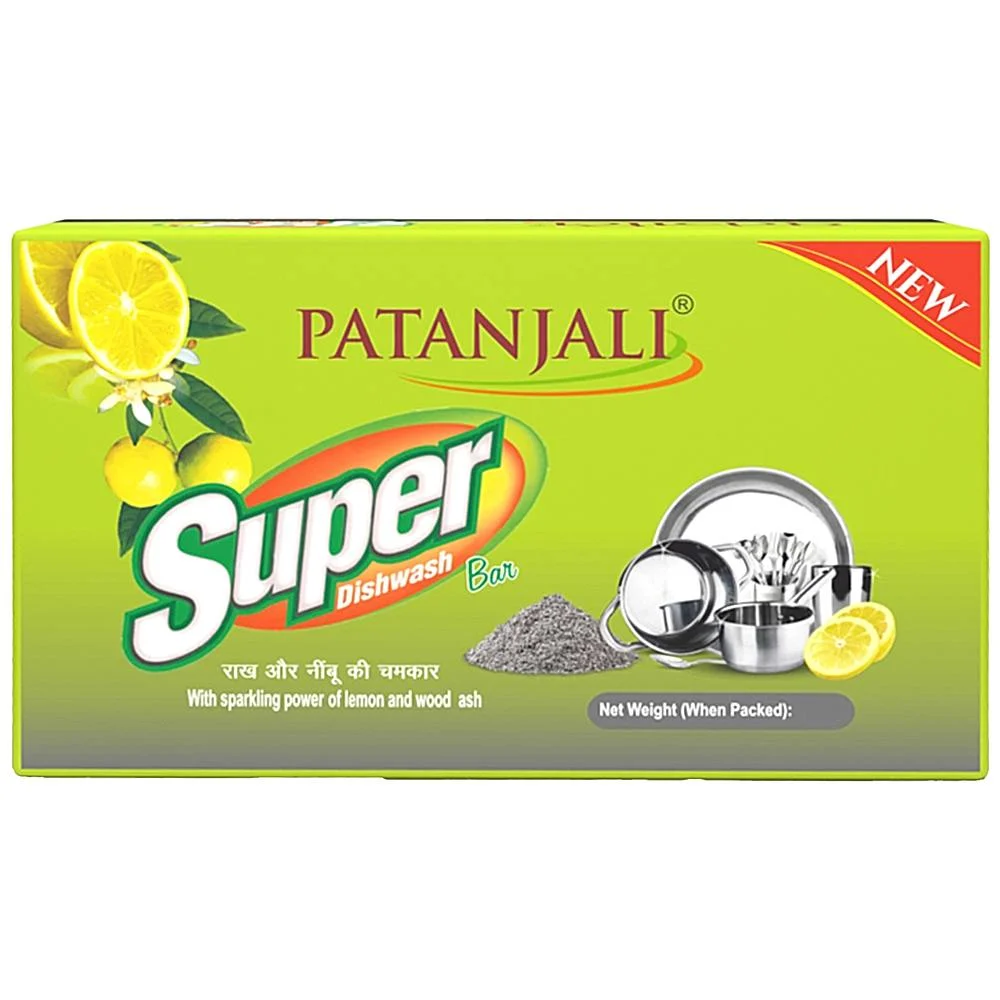 Patanjali Super Dishwash Bar : 225 g