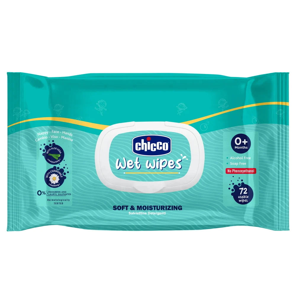 Chicco Wet Wipes : 72 Unit