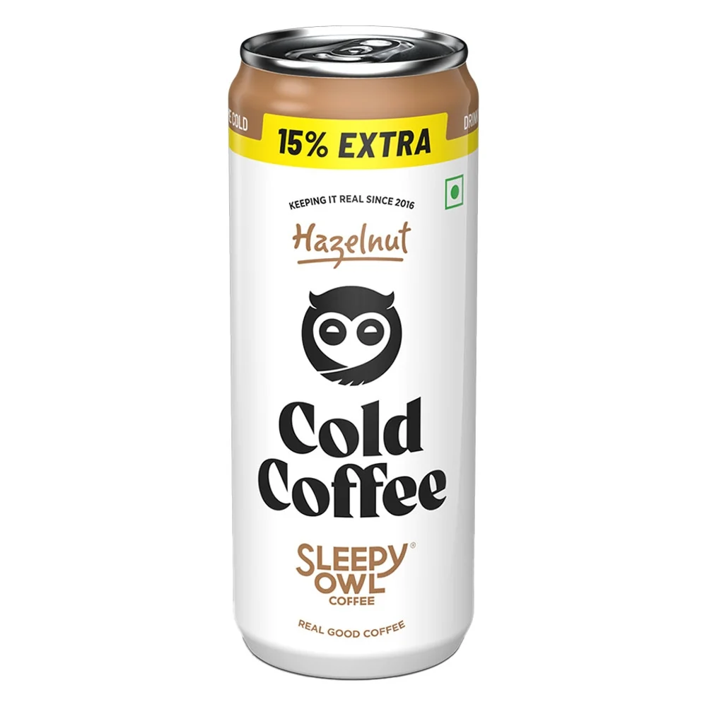 Sleepy Owl Cold Coffee Can Hazelnut : 230 ml