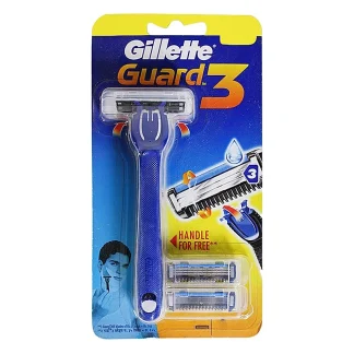Gillette Guard 3 – 1 Razor + 2 Cartridges : 1 Unit