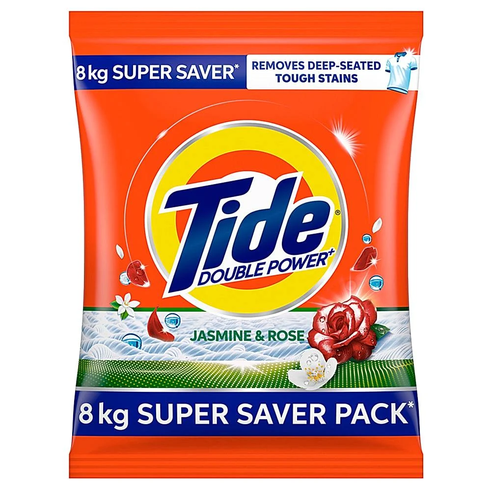 Tide Jasmine & Rose Detergent Powder : 8 kg