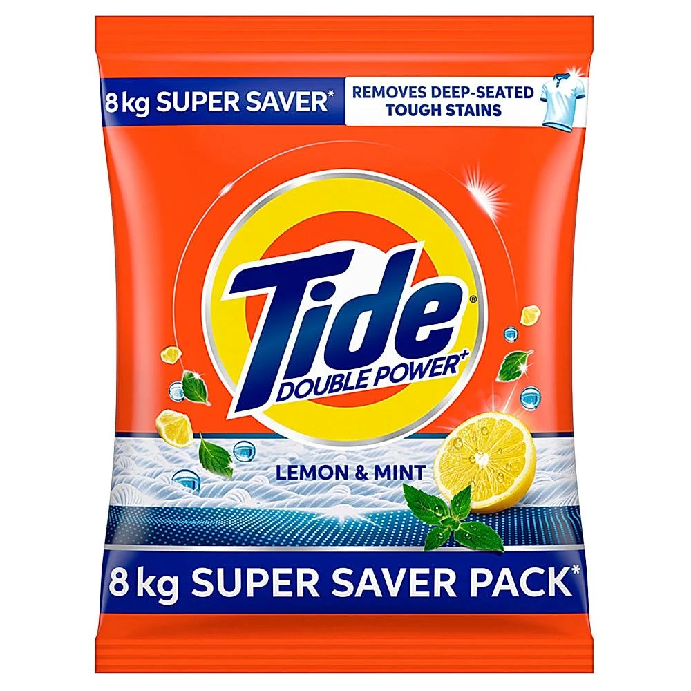 Tide Lemon & Mint Detergent Powder : 8 kg