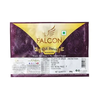 Falcon UAE Dates Seedless (Khajur) : 500 g