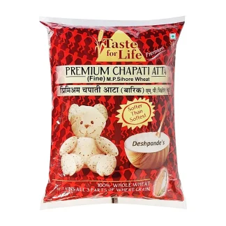 Taste For Life MP Sihore Chapati Fine Wheat Atta : 5 kgs