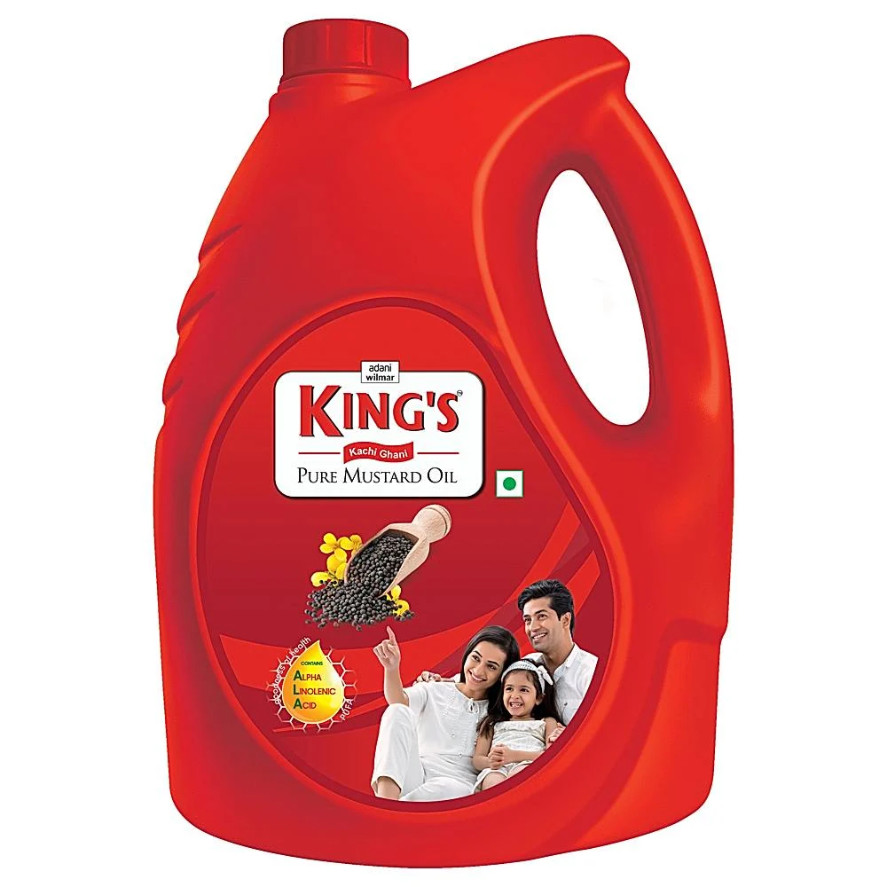 Kings Kachi Ghani Pure Mustard Oil Jar : 4.5 kg