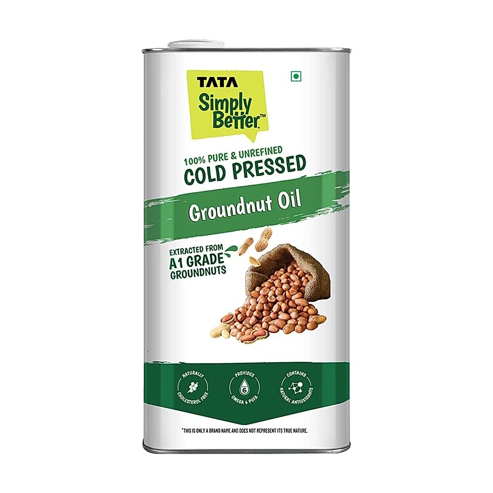 Tata Simply Better Cold Pressed Groundnut Oil : 4.55 kg