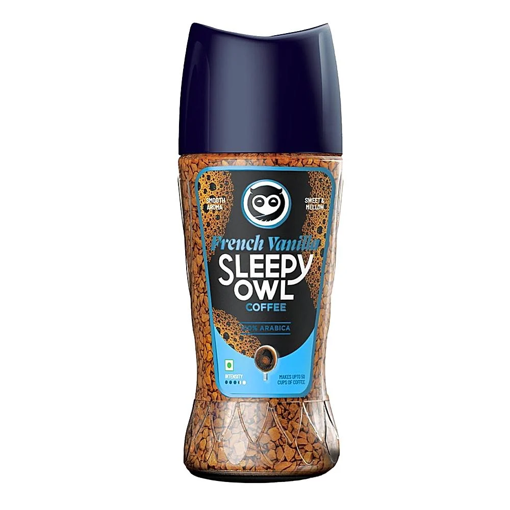 Sleepy Owl French Vanilla Premium Instant Coffee : 100 g