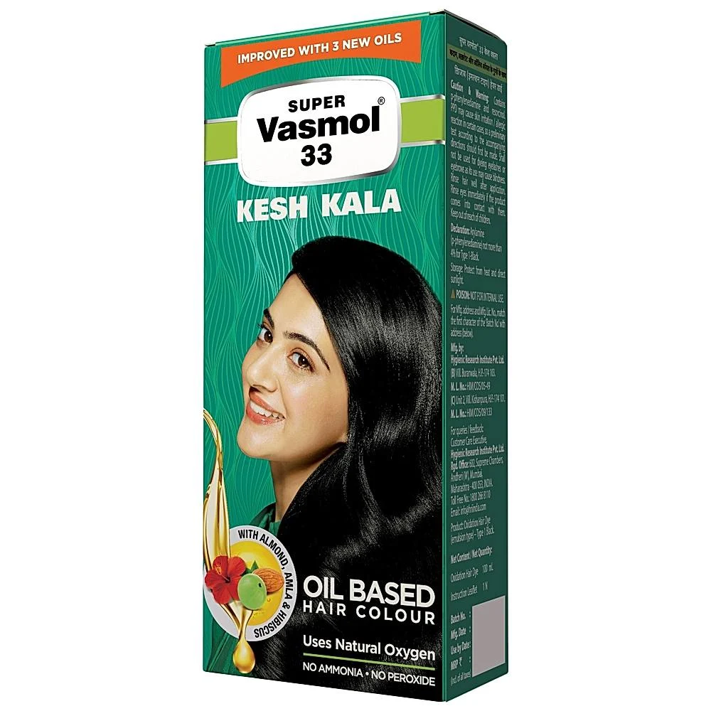 Super Vasmol 33 Kesh Kala Hair Colour : 75 ml