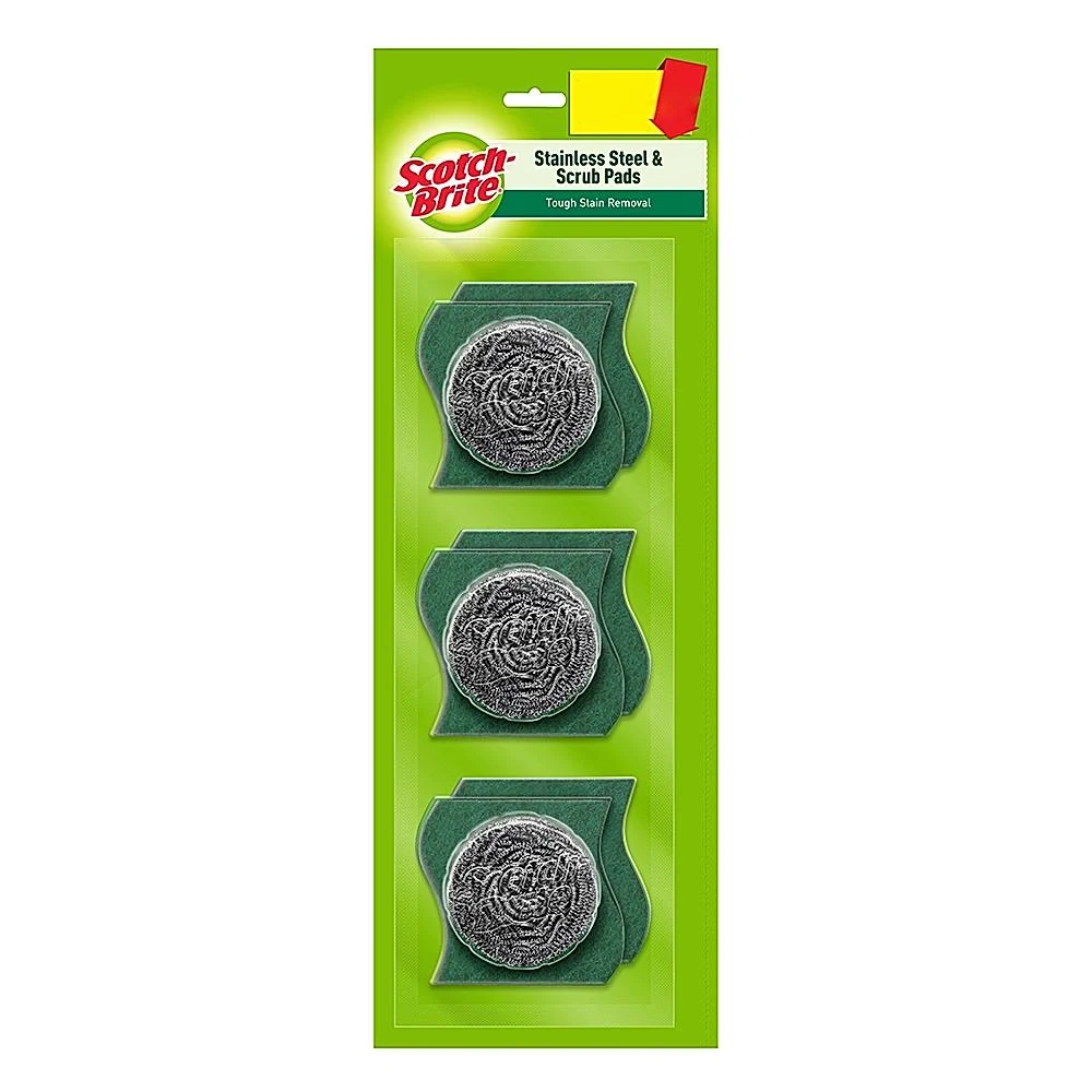 Scotch Brite Steel Scrubber : 3 Units