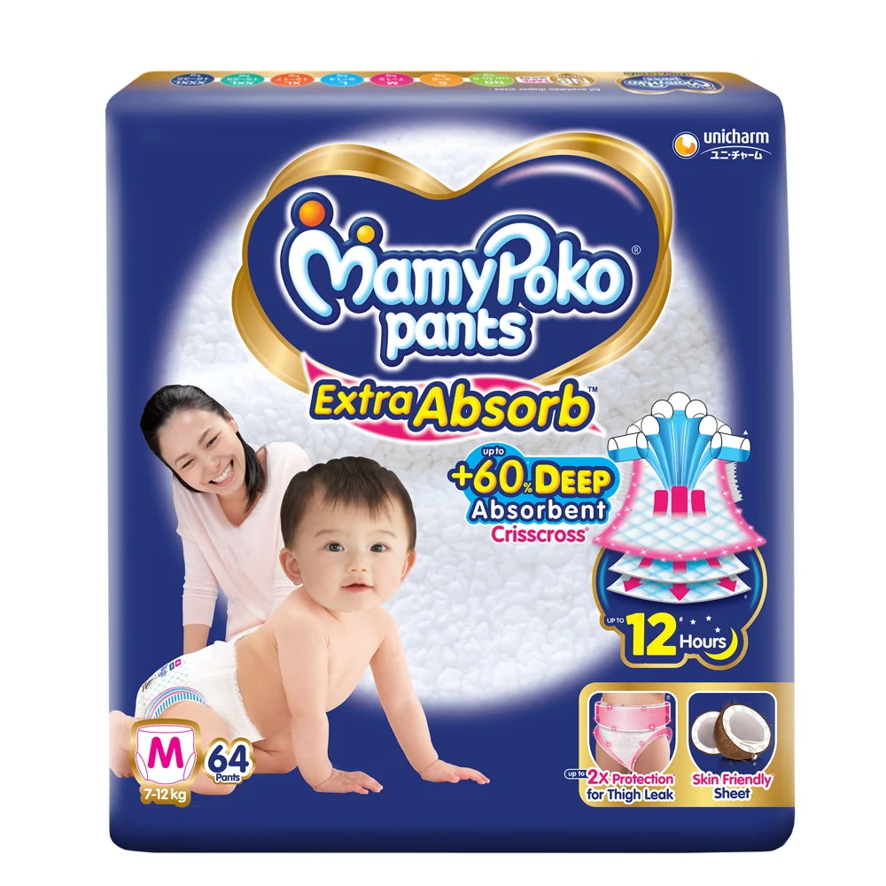 Mamy Poko Pants Extra Absorb - Medium : 64 U