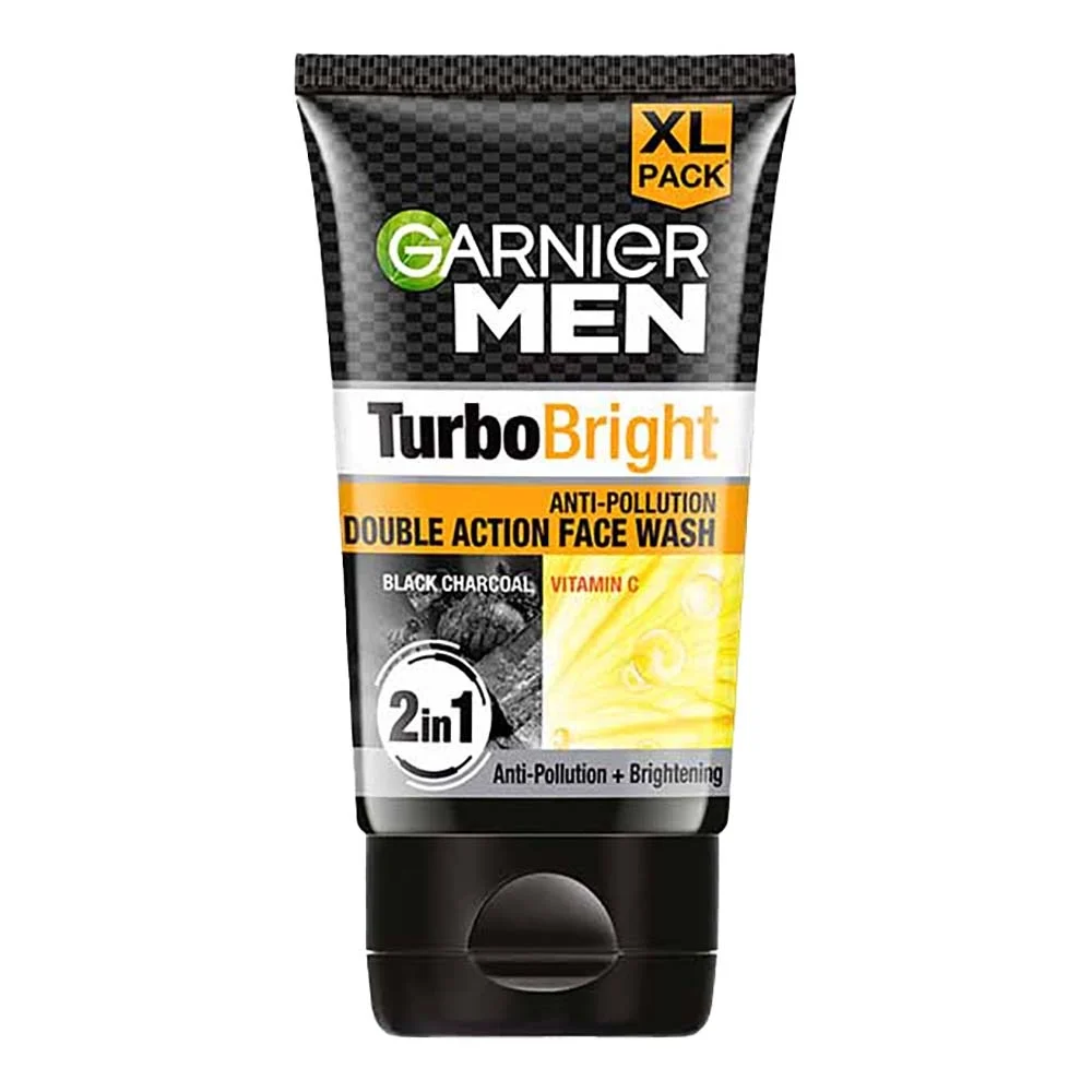 Garnier Men Turbo Bright Anti-Pollution Face Wash : 150 g