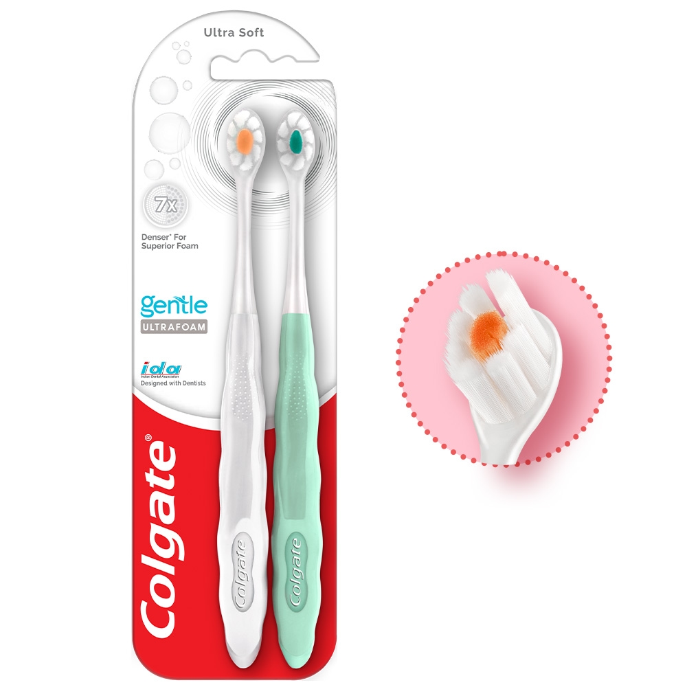 Colgate Gentle Ultrafoam Ultra Soft Toothbrush: 2 Units